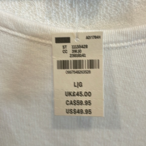 NWT VS PINK Sweatshirt w/ Sleeve Cutout Detail - Picture 3 of 3